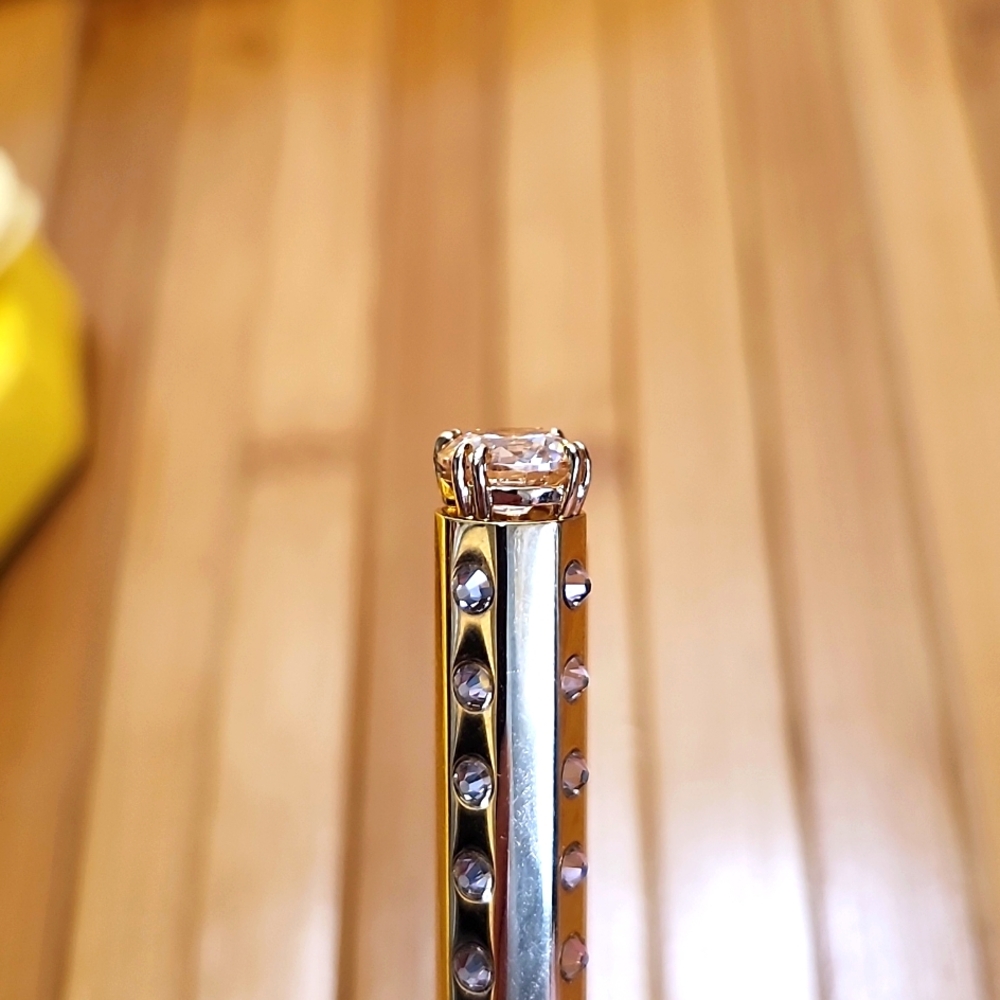 Swarovski Millenia Ballpoint Pen Statement, Gold Tone Crystals - Picture 2 of 14